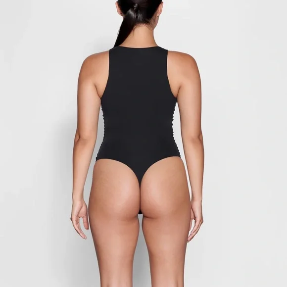 SOLD OUT SKIMS High Neck Bodysuit, Onyx - Picture 3 of 8